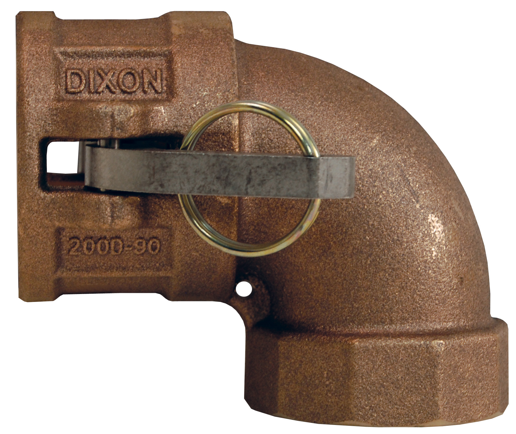 CAM & GROOVE 90° TYPE D COUPLER X FEMALE NPT ELBOW